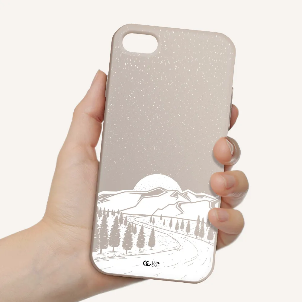 Winter Night Apple iPhone 8 Silicone Stone Case