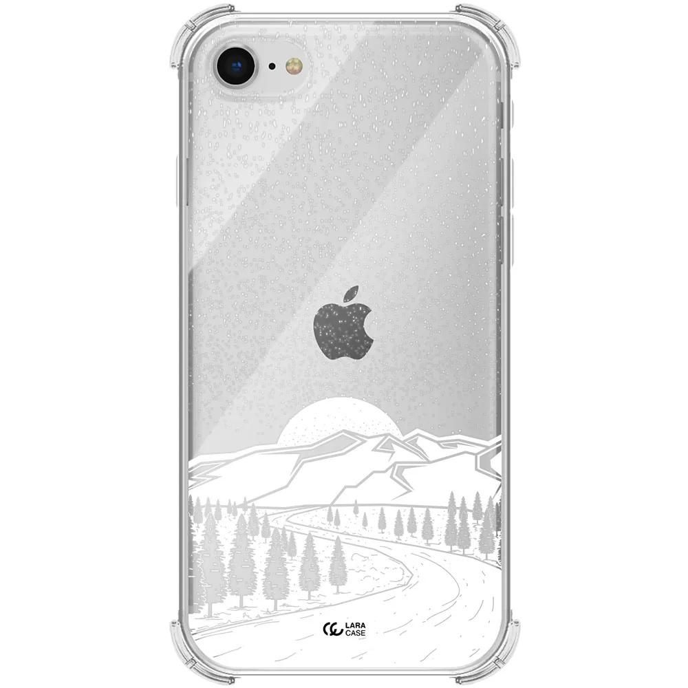 Winter Night Apple iPhone se 2020 Clear PC Case
