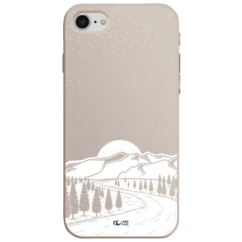 Winter Night Apple iPhone se 2020 Silicone Stone Case