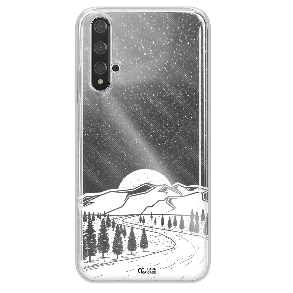 Winter Night Huawei Nova 5t Clear TPU Case