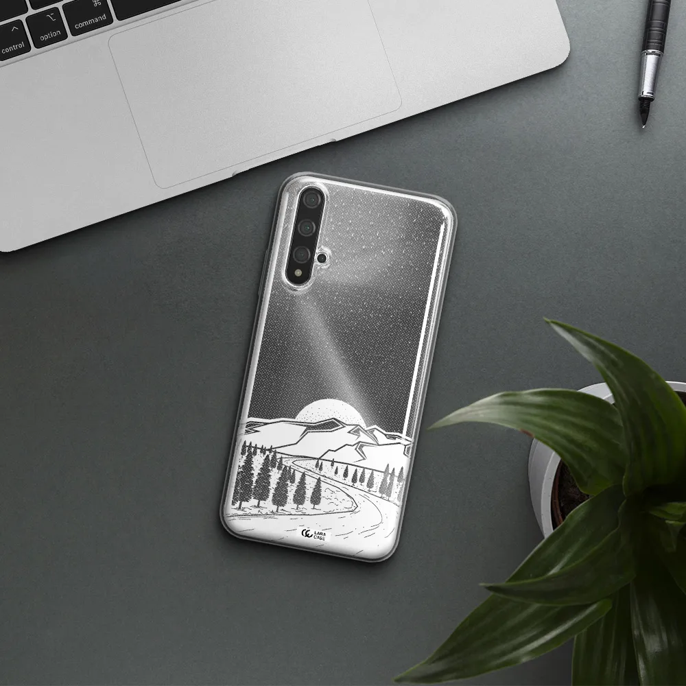 Winter Night Huawei Nova 5t Clear TPU Case