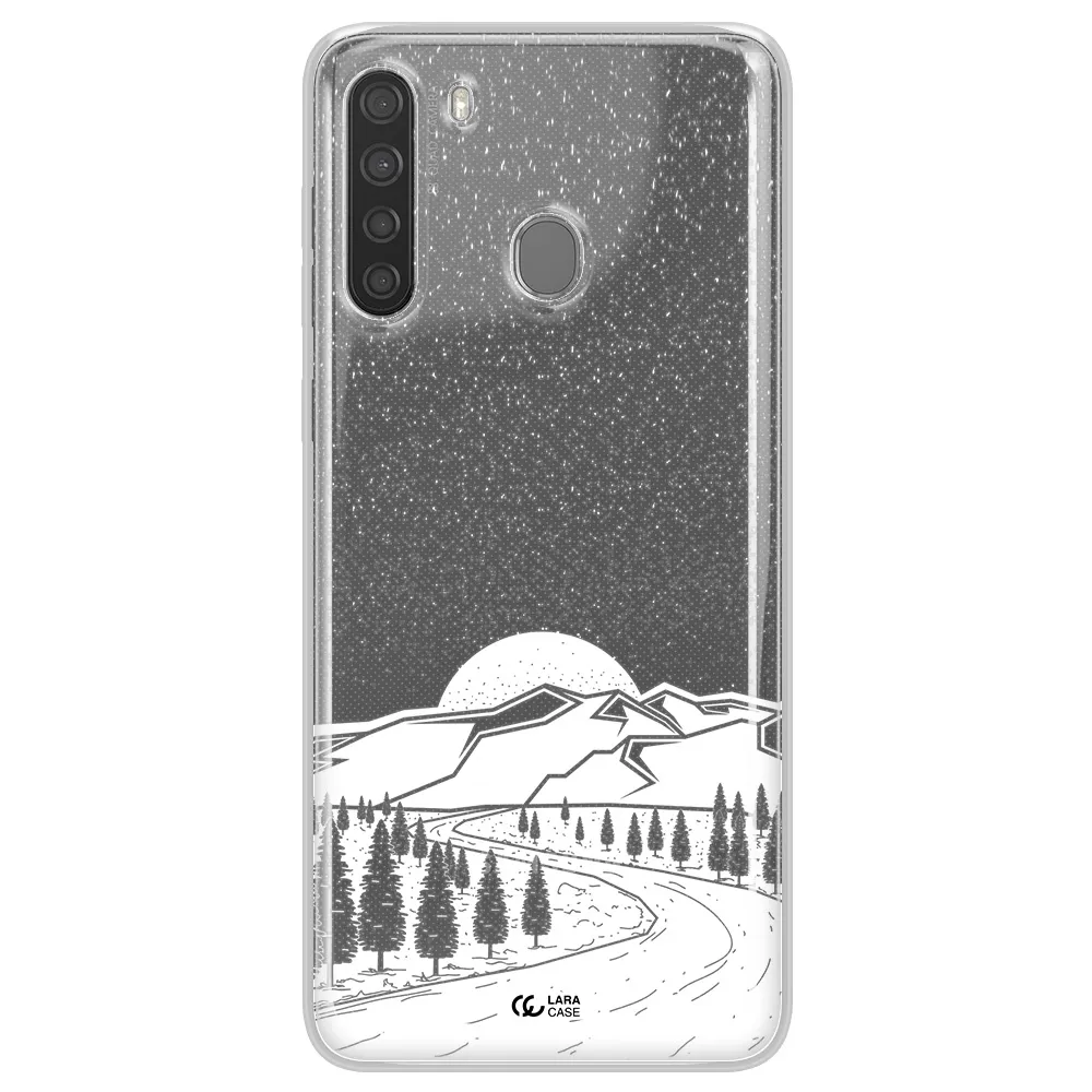 Winter Night Samsung A21 Clear TPU Case