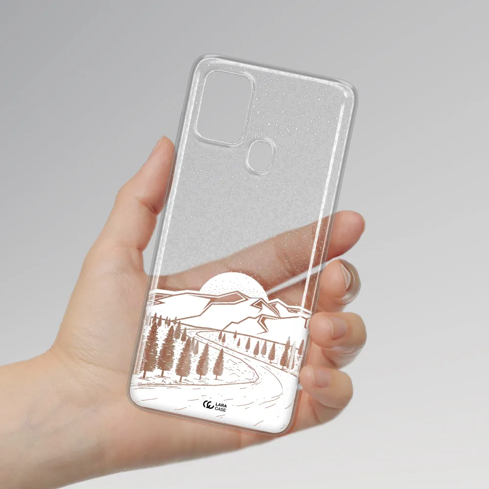 Winter Night Samsung A21S Clear TPU Case