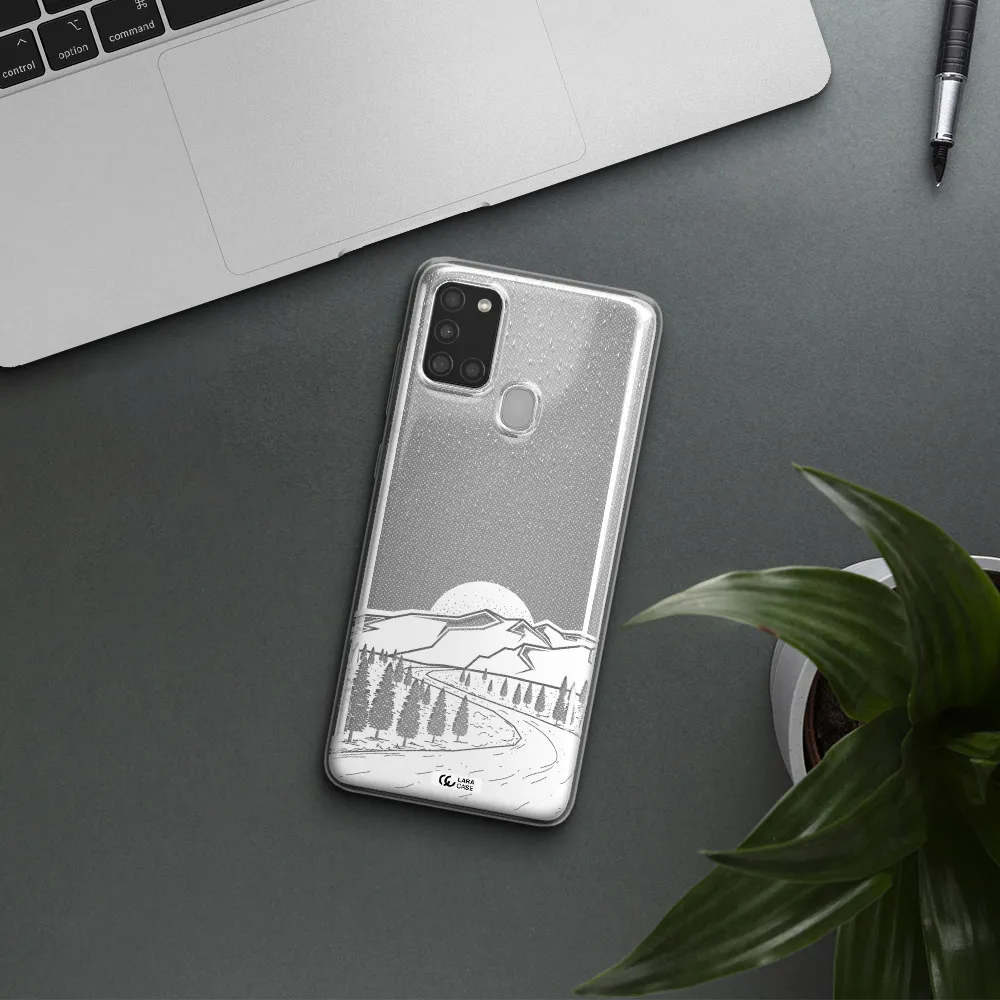 Winter Night Samsung A21S Clear TPU Case