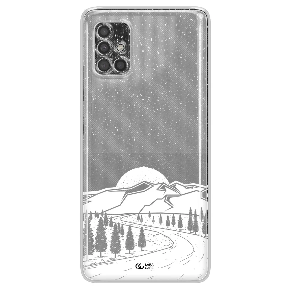 Winter Night Samsung A40S Clear Tpu Case