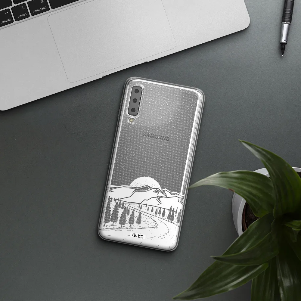 Winter Night Samsung A7 2018 Clear TPU Case