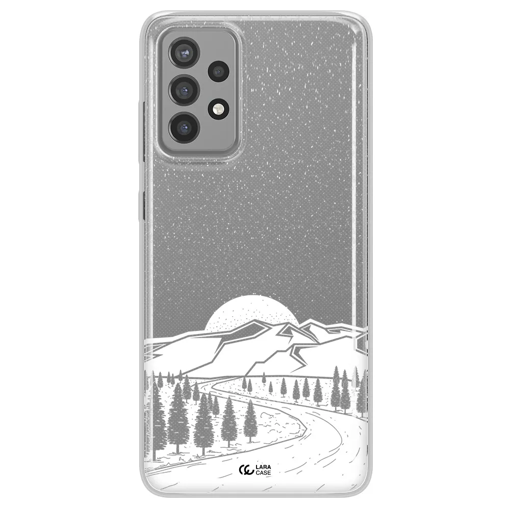 Winter Night Samsung A72 Clear TPU Case