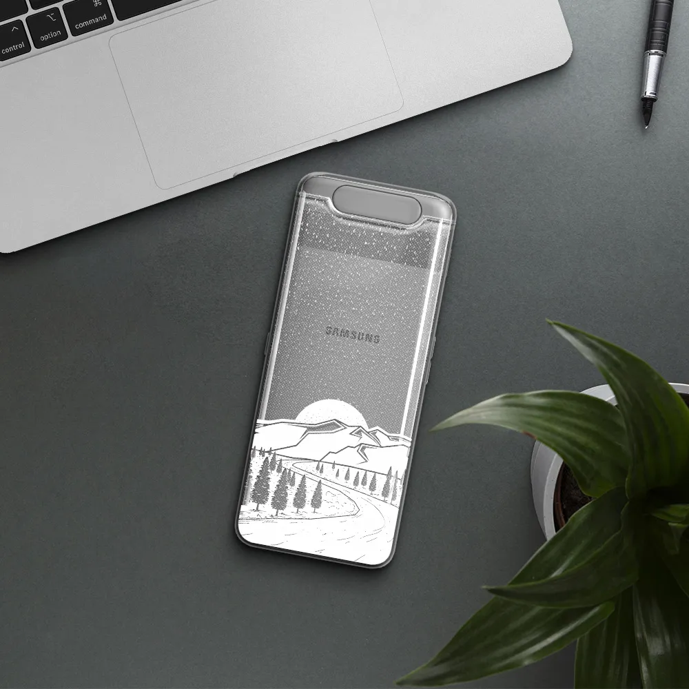 Winter Night Samsung A80 Clear TPU Case