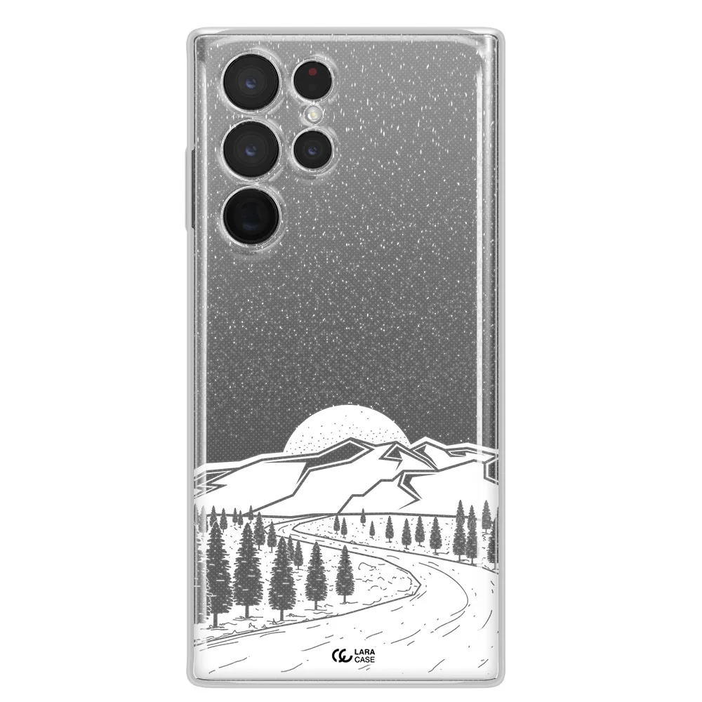 Winter Night Samsung S 22 Ultra Clear TPU Case