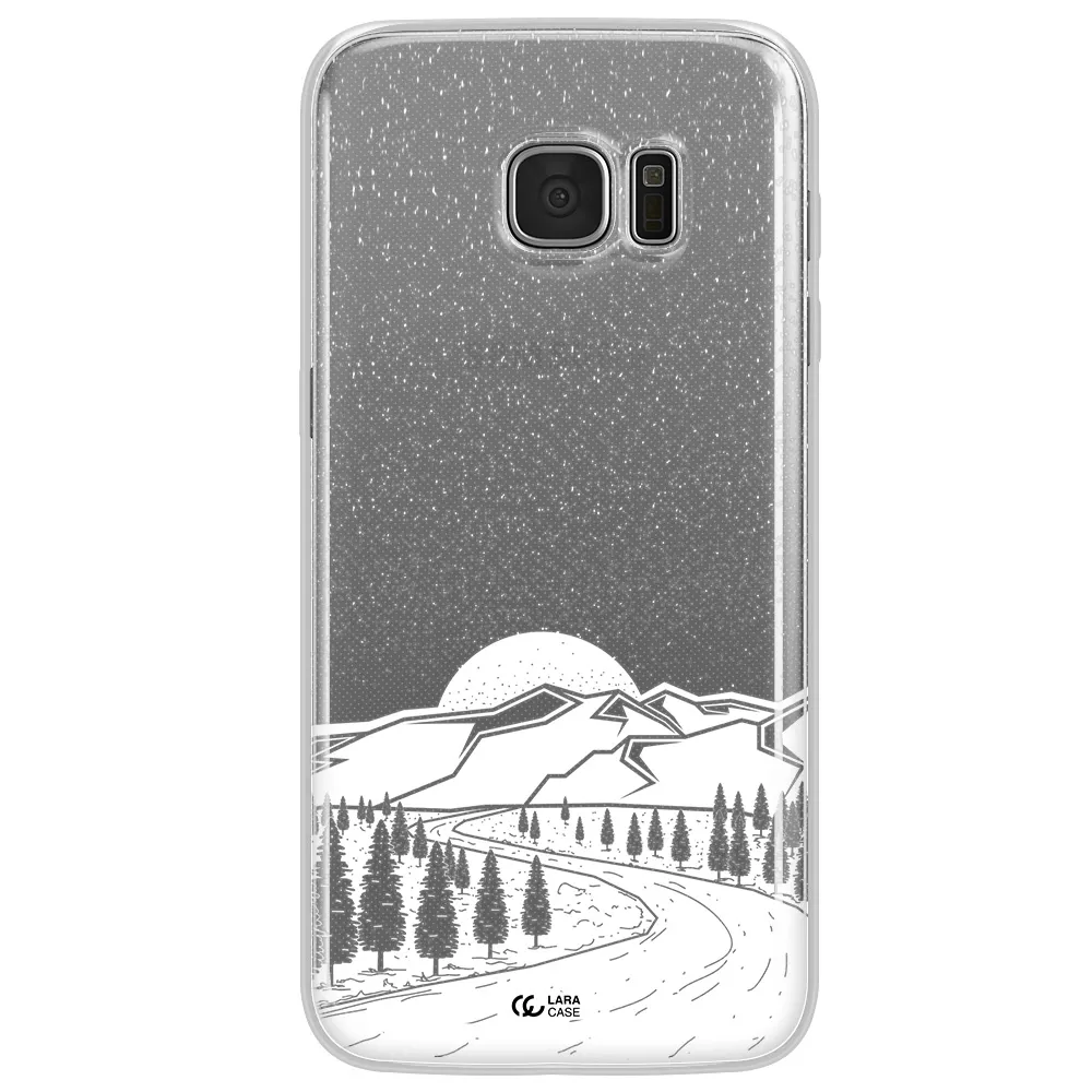 Winter Night Samsung S7 Edge Clear TPU Case
