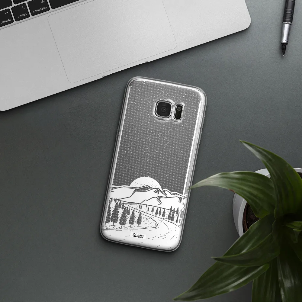 Winter Night Samsung S7 Edge Clear TPU Case