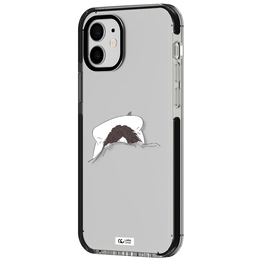 Do Not Wake Me Up Apple iPhone 11 impact black border Case