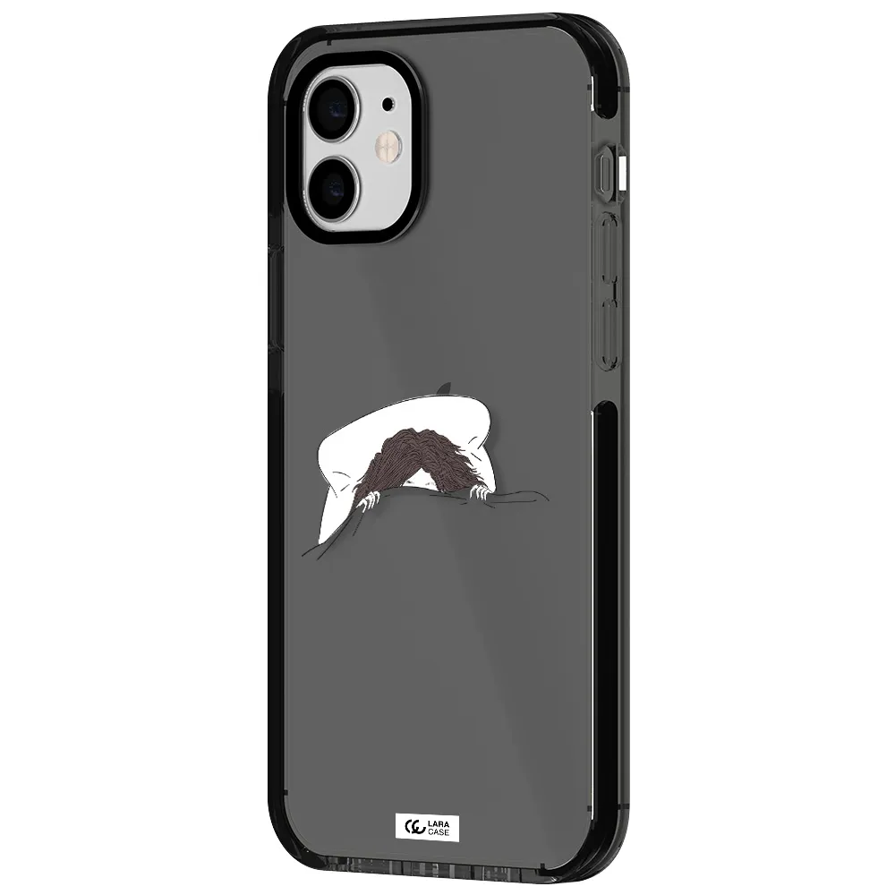 Do Not Wake Me Up Apple iPhone 11 impact Smoke Black Case