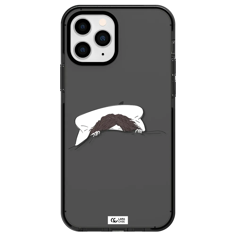 Do Not Wake Me Up Apple iPhone 11 pro impact Smoke Black Case