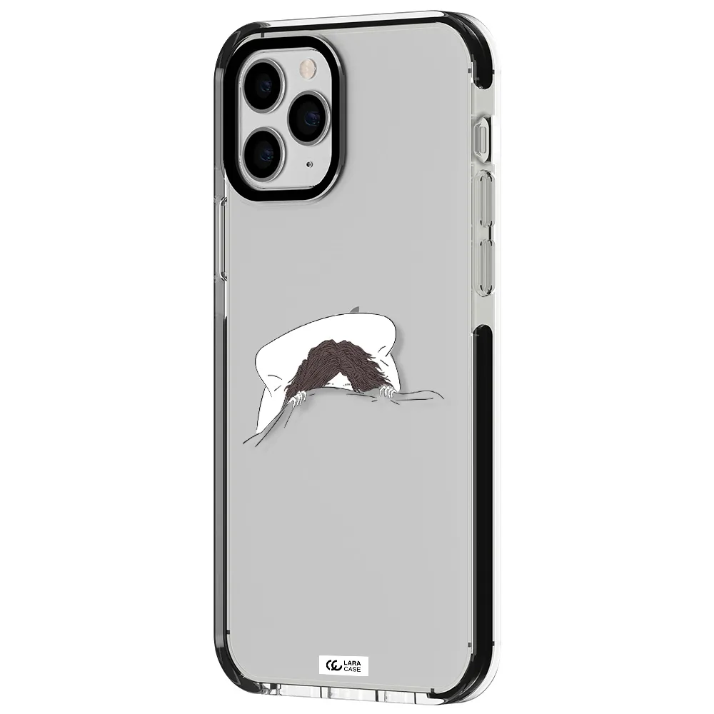 Do Not Wake Me Up Apple iPhone 11 pro max impact black border Case