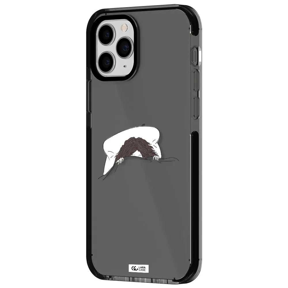 Do Not Wake Me Up Apple iPhone 11 pro max impact Smoke Black Case