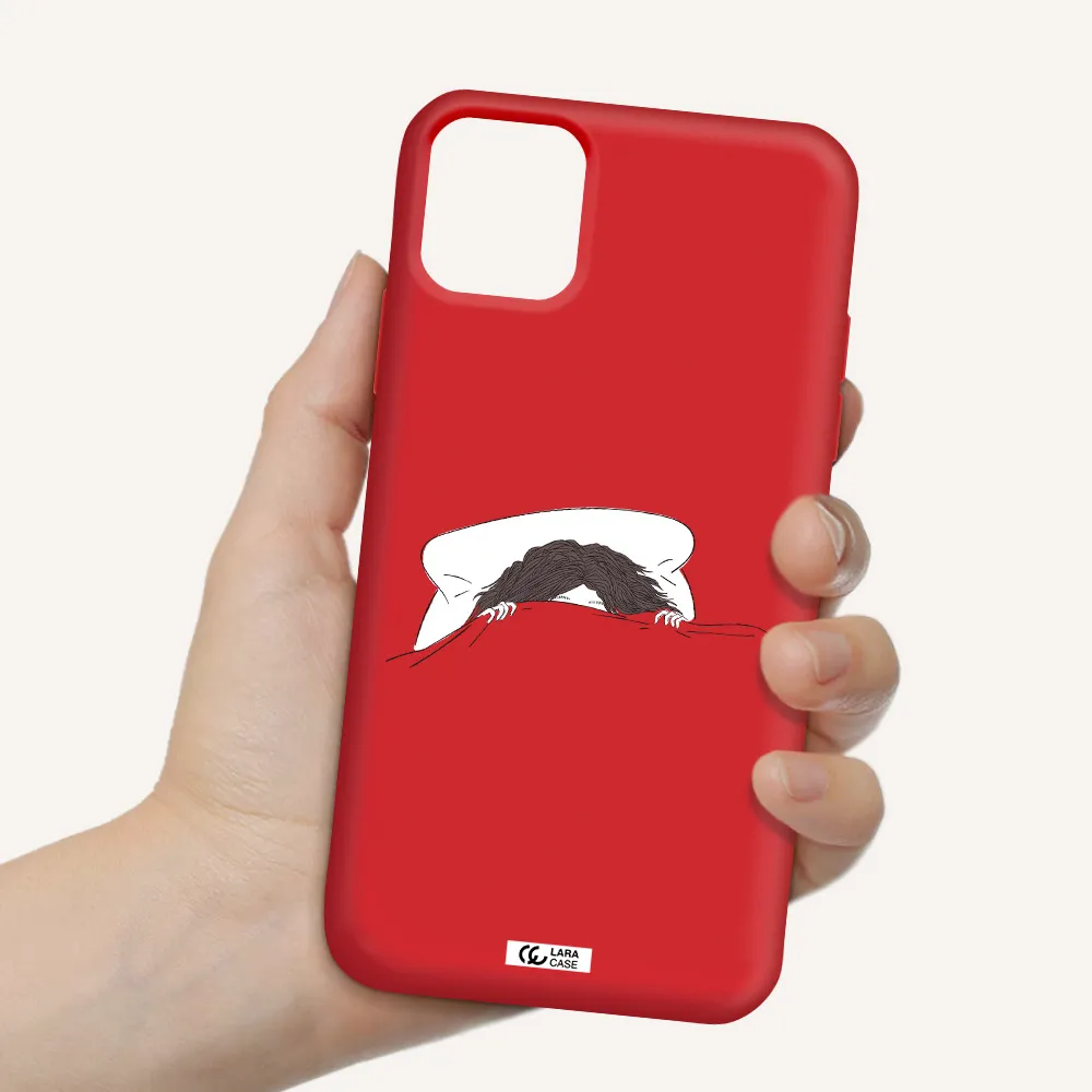 Do Not Wake Me Up Apple iPhone 11 Silicone Imperial Red Case