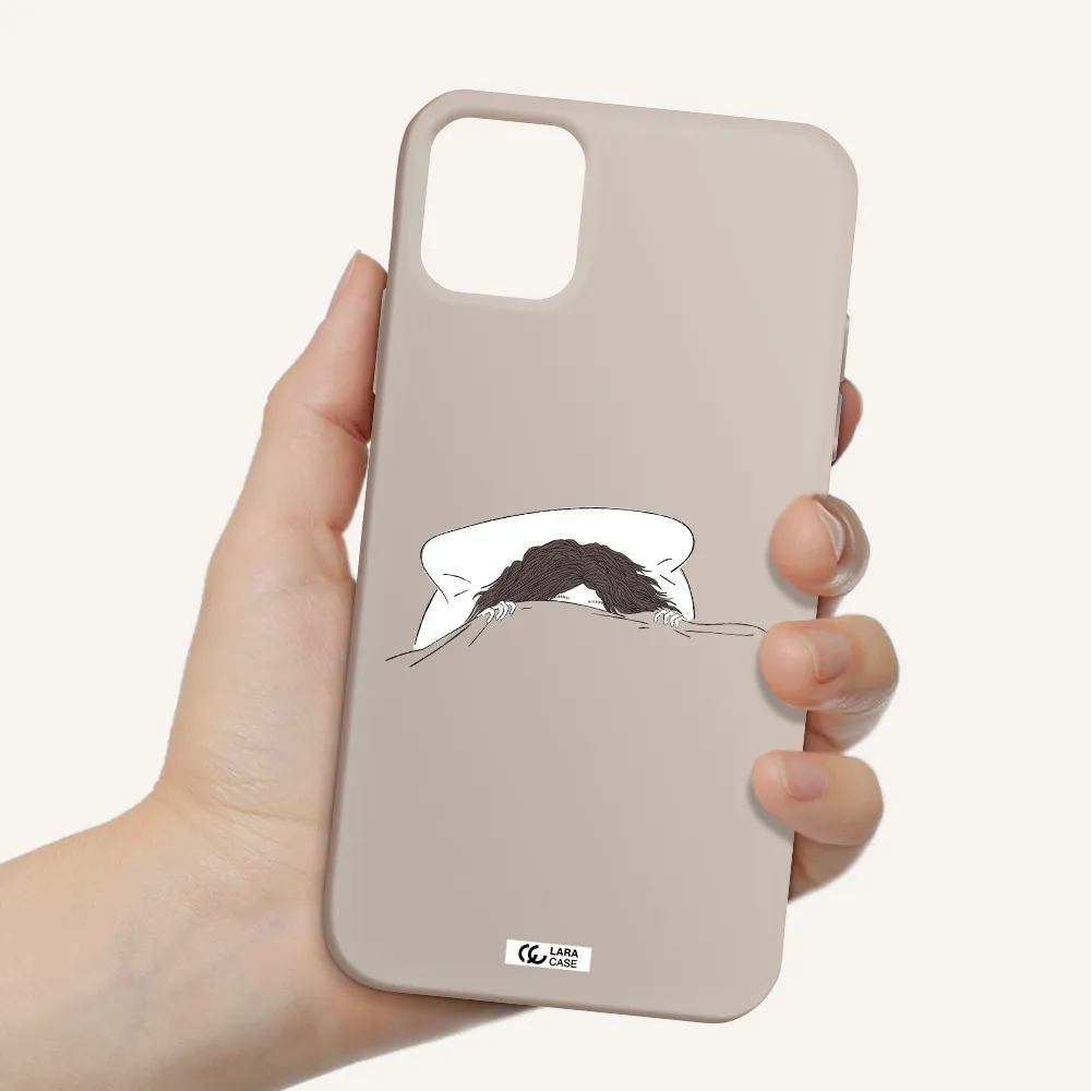 Do Not Wake Me Up Apple iPhone 11 Silicone Stone Case