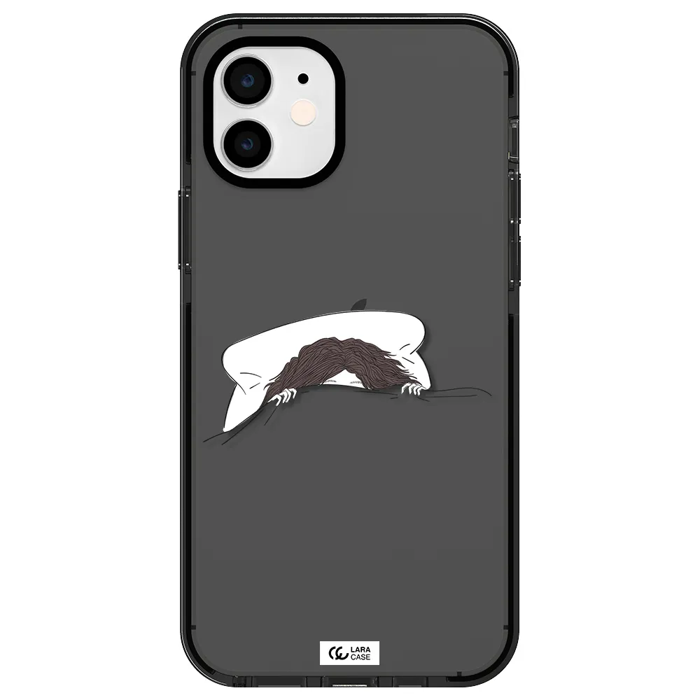 Do Not Wake Me Up Apple iPhone 12 impact Smoke Black Case