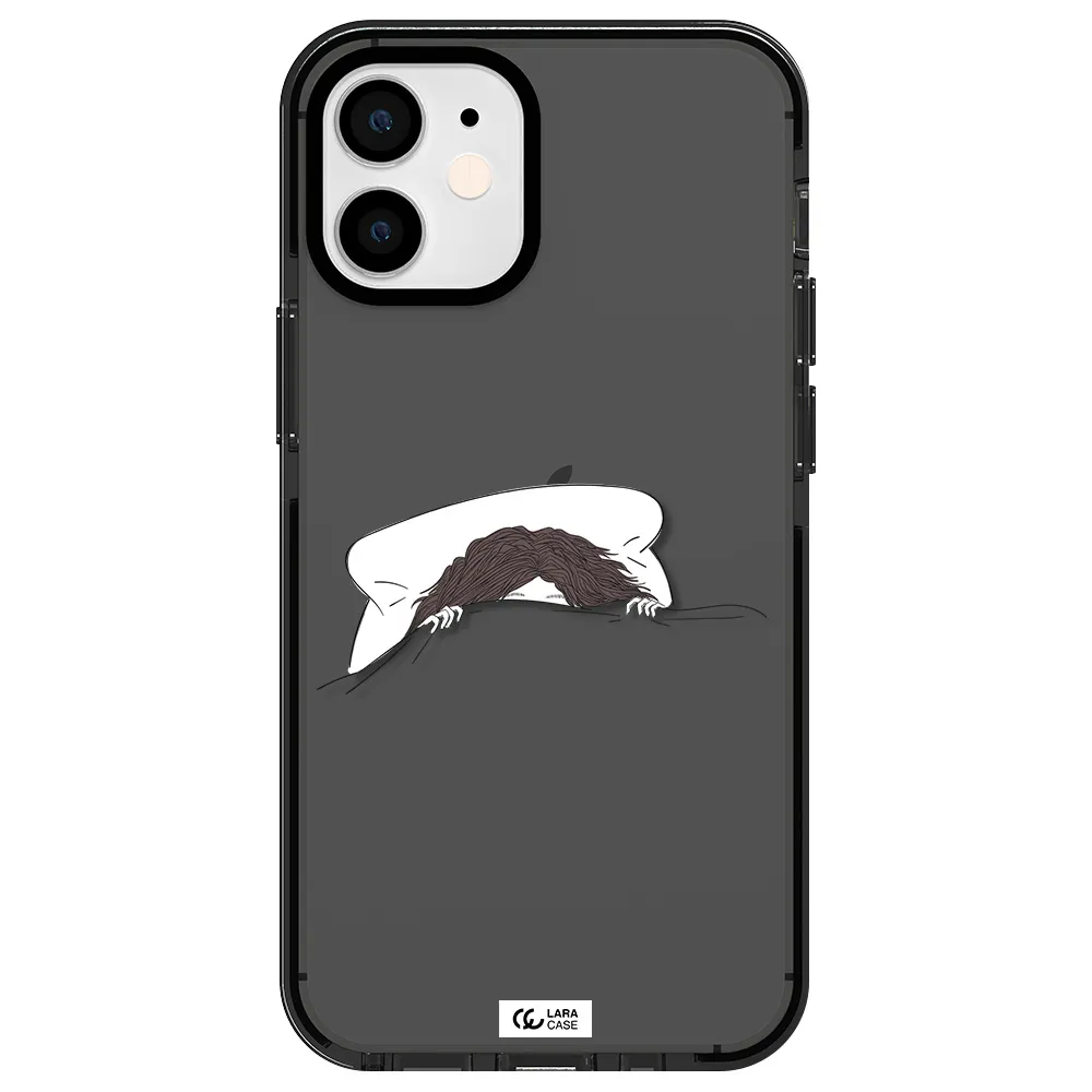 Do Not Wake Me Up Apple iPhone 12 mini impact Smoke Black Case