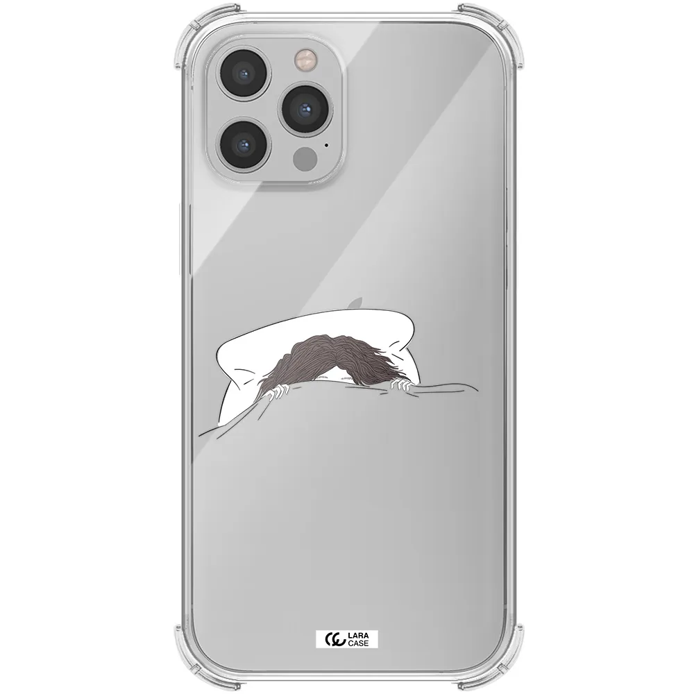 Do Not Wake Me Up Apple iPhone 12 pro Clear PC Case