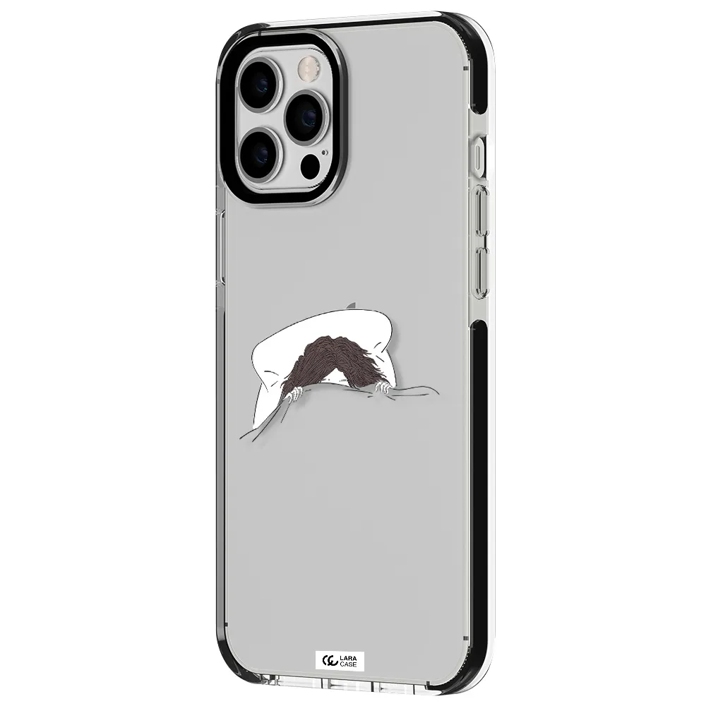 Do Not Wake Me Up Apple iPhone 12 pro max impact black border Case