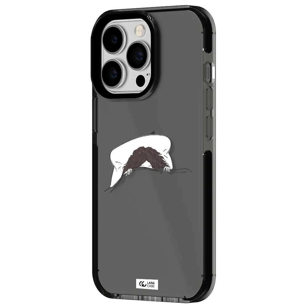 Do Not Wake Me Up Apple iPhone 13 Pro impact Smoke Black Case