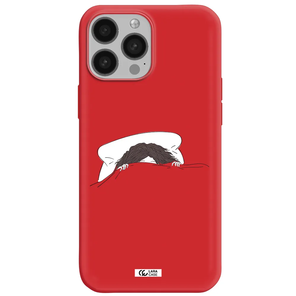 Do Not Wake Me Up Apple iPhone 13 Pro Max Silicone Imperial Red Case