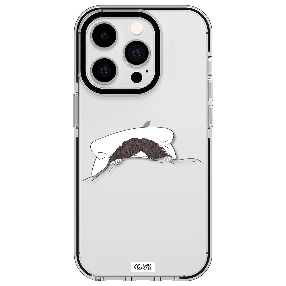 Do Not Wake Me Up Apple iPhone 14 pro impact black border Case