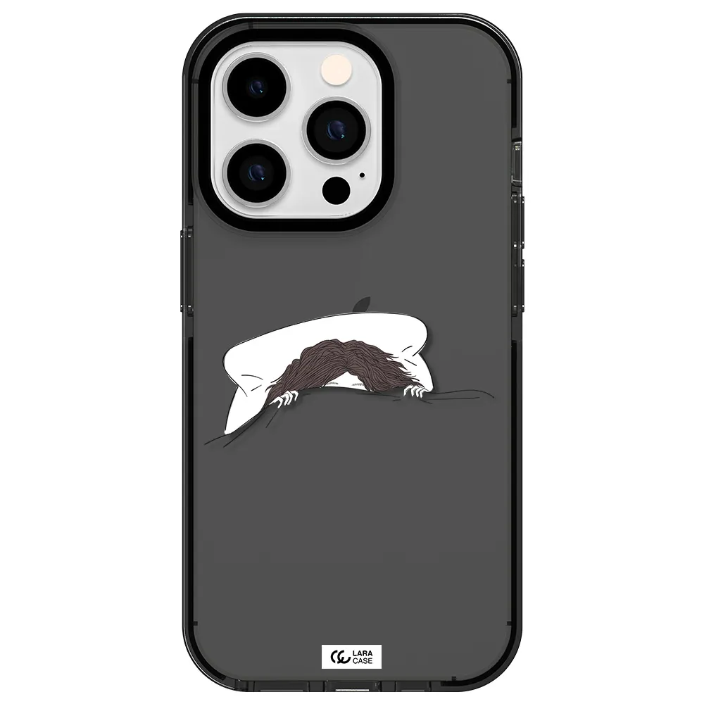 Do Not Wake Me Up Apple iPhone 14 pro impact Smoke Black Case