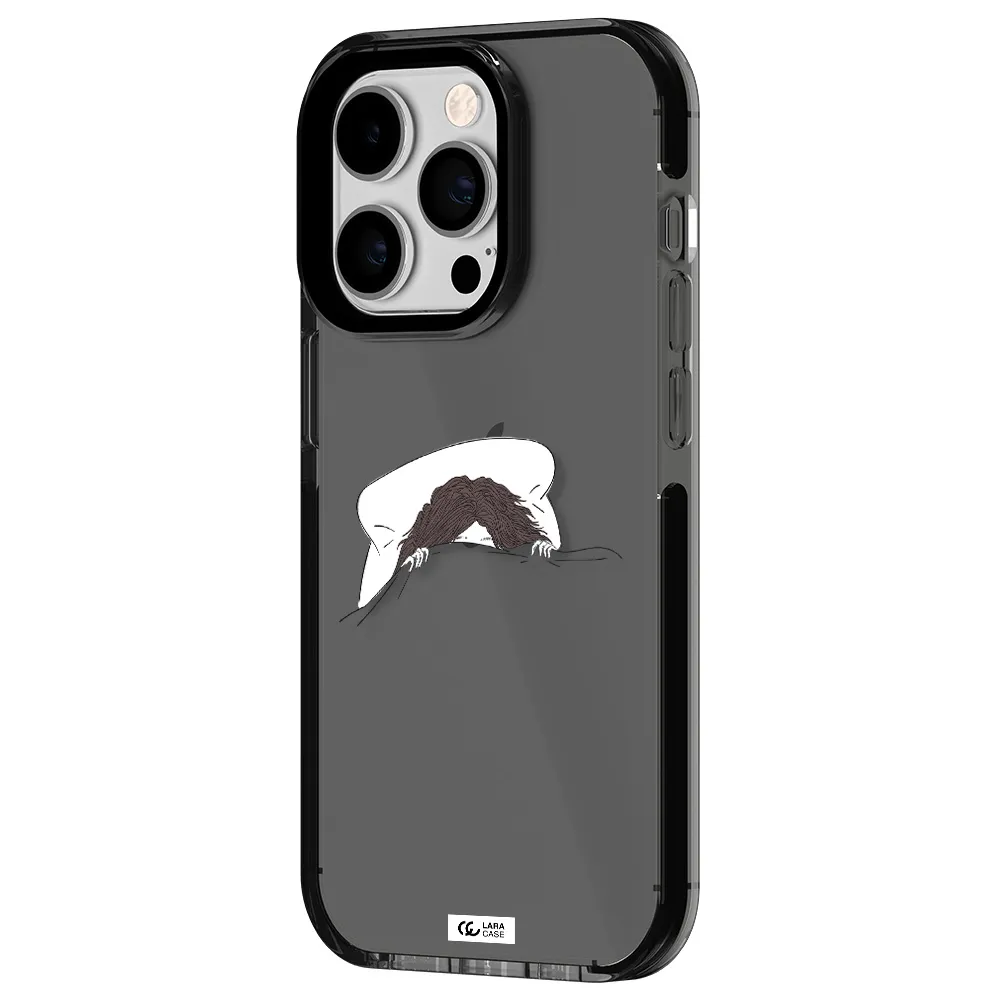 Do Not Wake Me Up Apple iPhone 14 pro impact Smoke Black Case