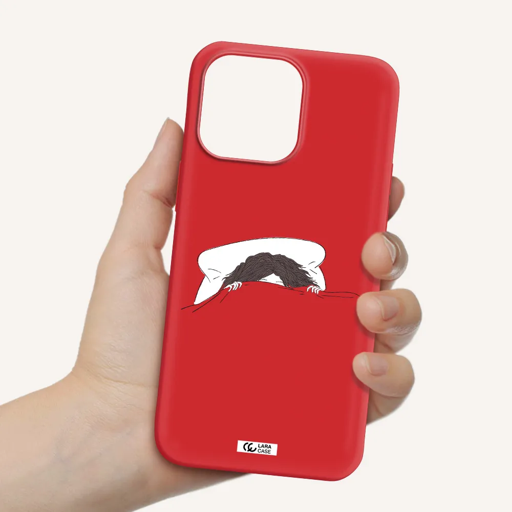 Do Not Wake Me Up Apple iPhone 14 pro max Silicone Imperial Red Case