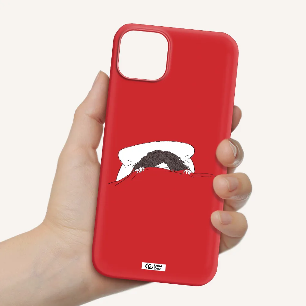 Do Not Wake Me Up Apple iPhone 14 Silicone Imperial Red Case