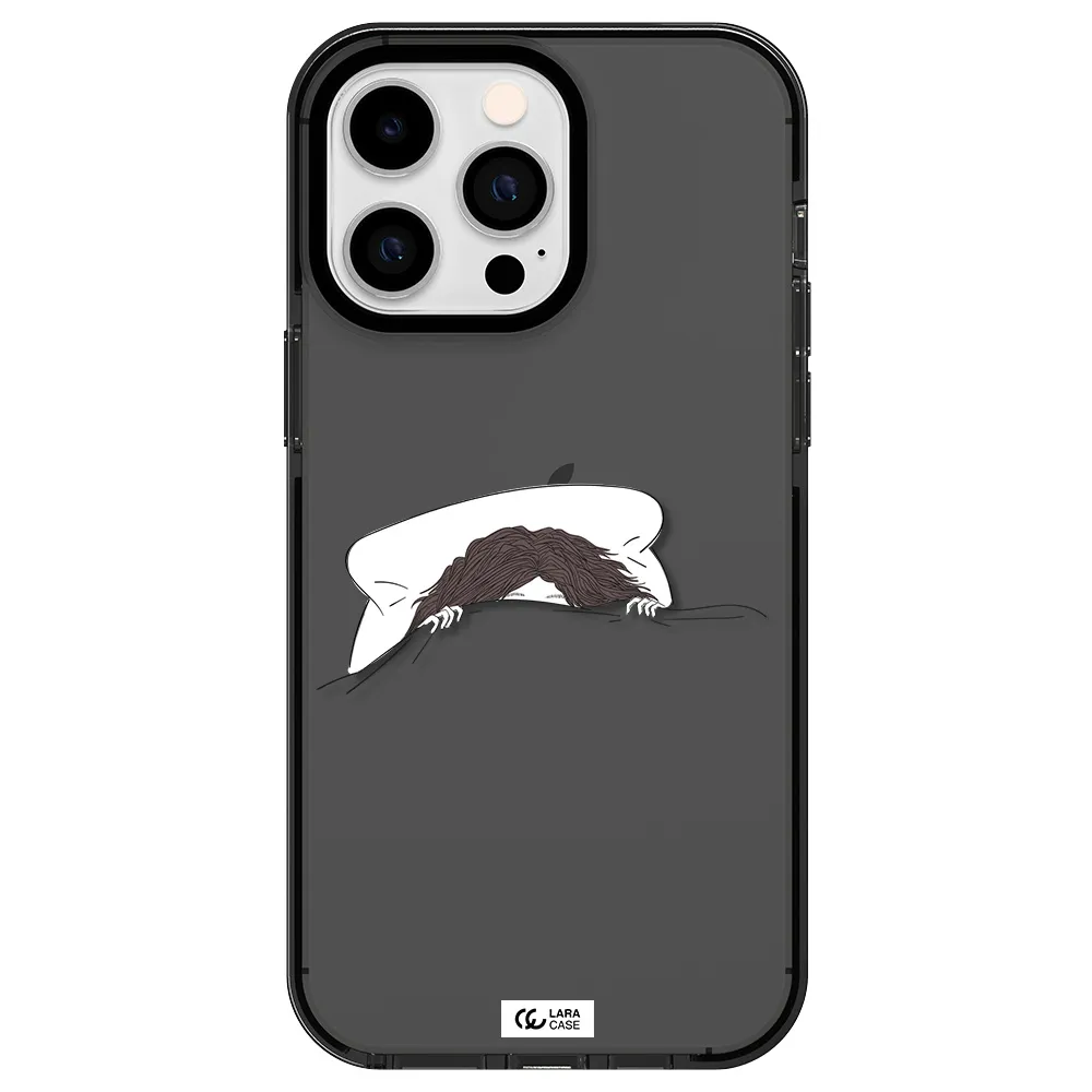 Do Not Wake Me Up Apple iPhone 15 Pro impact Smoke Black Case