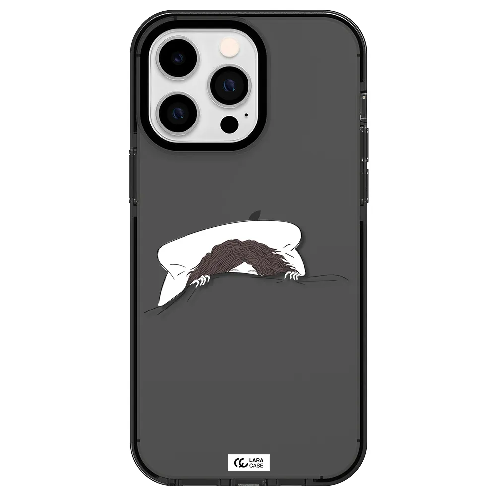 Do Not Wake Me Up Apple iPhone 15 Pro Max impact Smoke Black Case