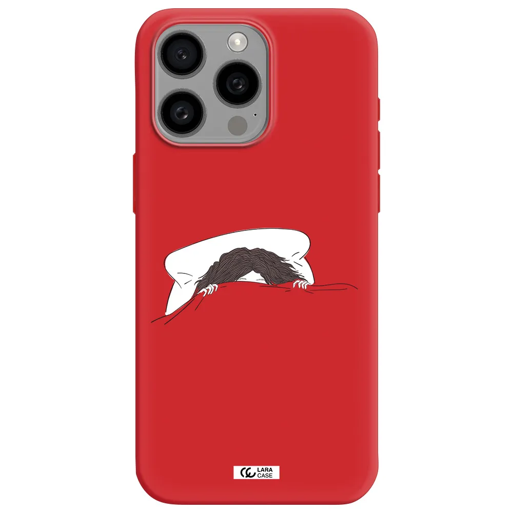 Do Not Wake Me Up Apple Iphone 15 Pro Max Silicone Imperial Red Case