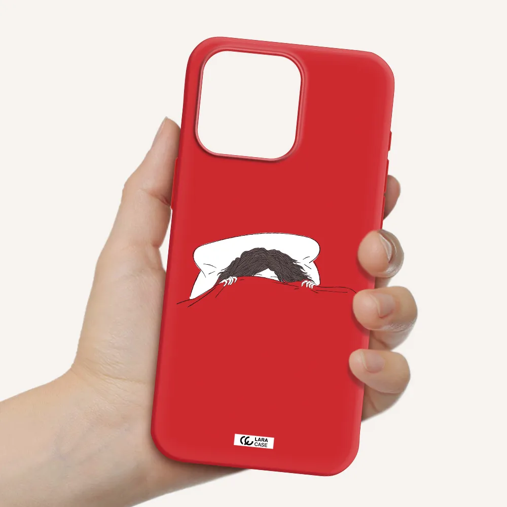 Do Not Wake Me Up Apple Iphone 15 Pro Max Silicone Imperial Red Case