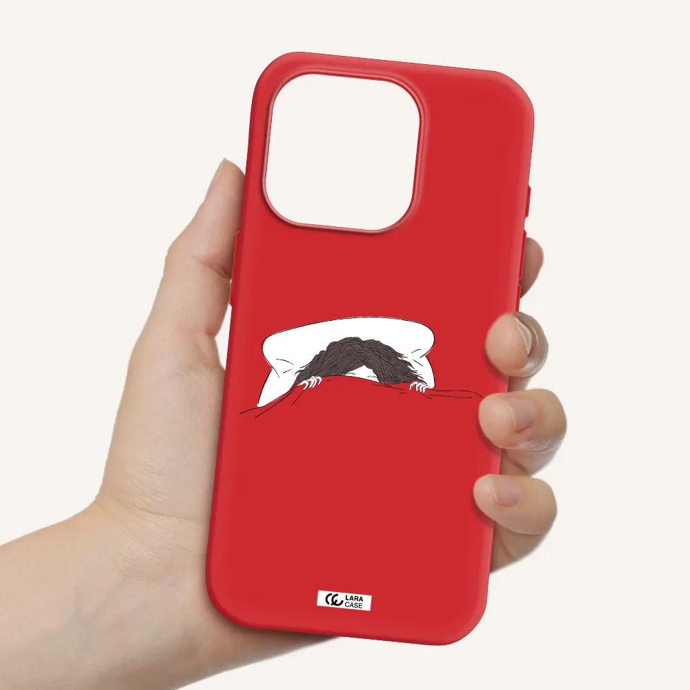 Do Not Wake Me Up Apple Iphone 15 Pro Silicone Imperial Red Case