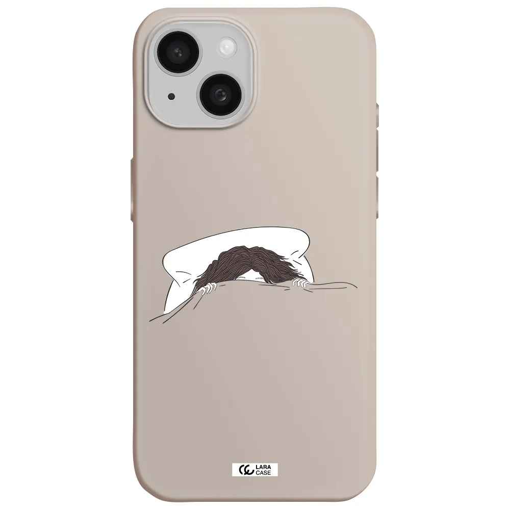 Do Not Wake Me Up Apple iPhone 15 Silicone Stone Case