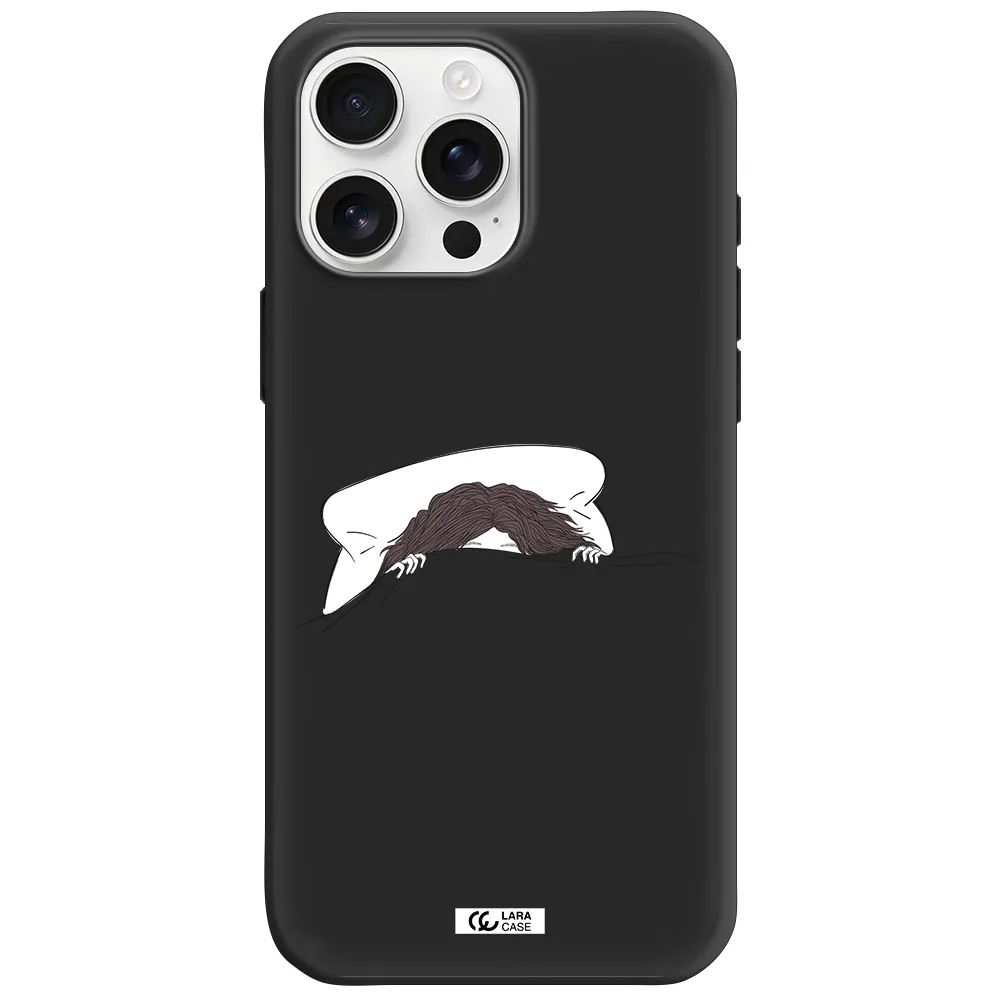 Do Not Wake Me Up Apple Iphone 16 Pro Max Silicone Black Case