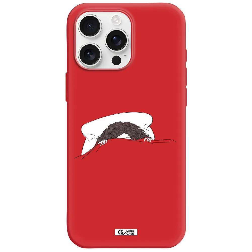 Do Not Wake Me Up Apple Iphone 16 Pro Max Silicone Imperial Red Case