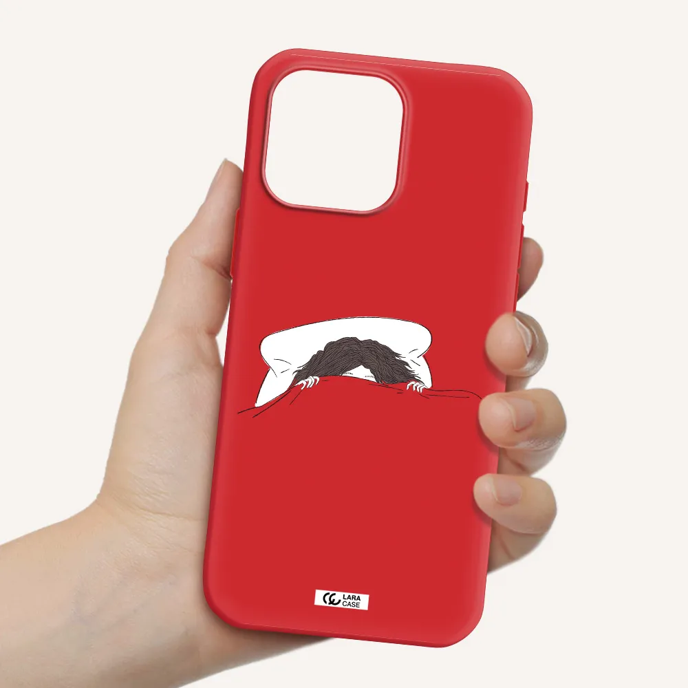 Do Not Wake Me Up Apple Iphone 16 Pro Max Silicone Imperial Red Case