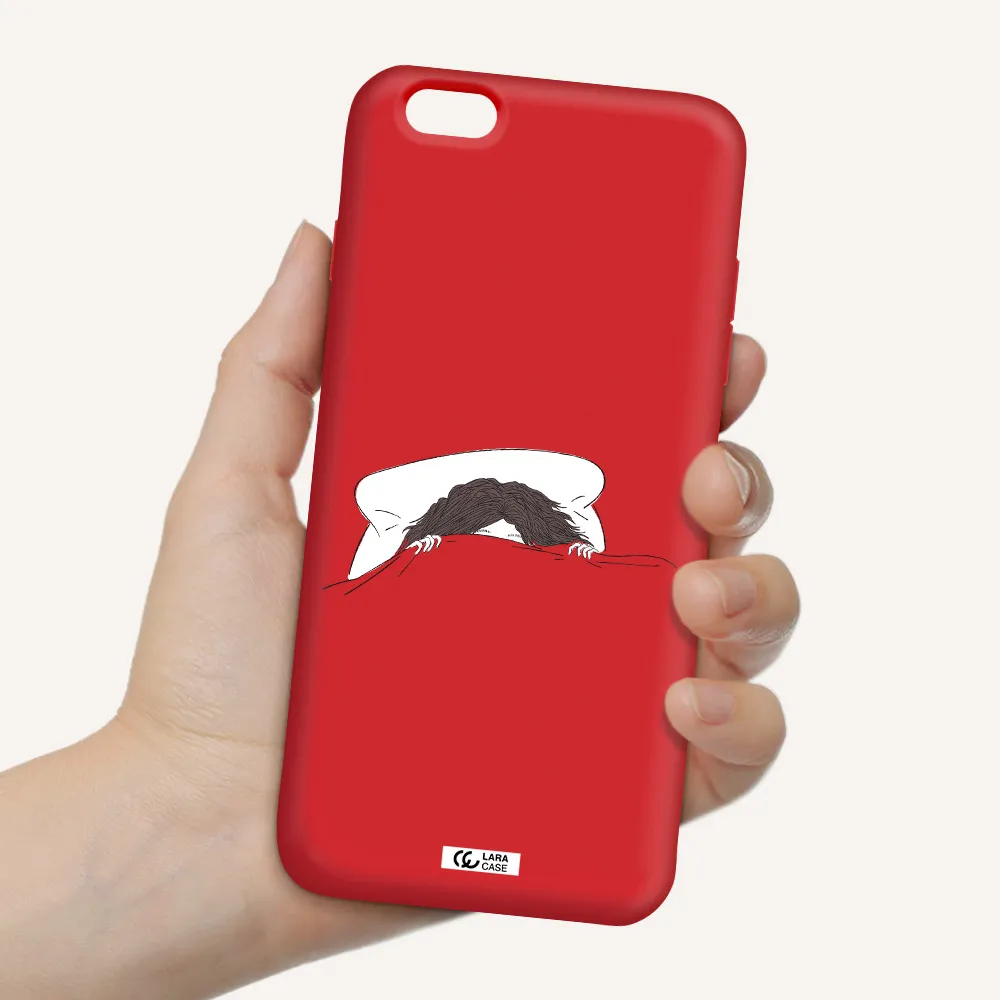 Do Not Wake Me Up Apple iPhone 6 plus Silicone Imperial Red Case