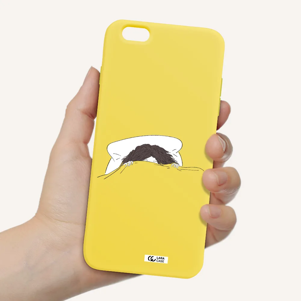 Do Not Wake Me Up Apple iPhone 6 s plus Silicone canary yellow Case