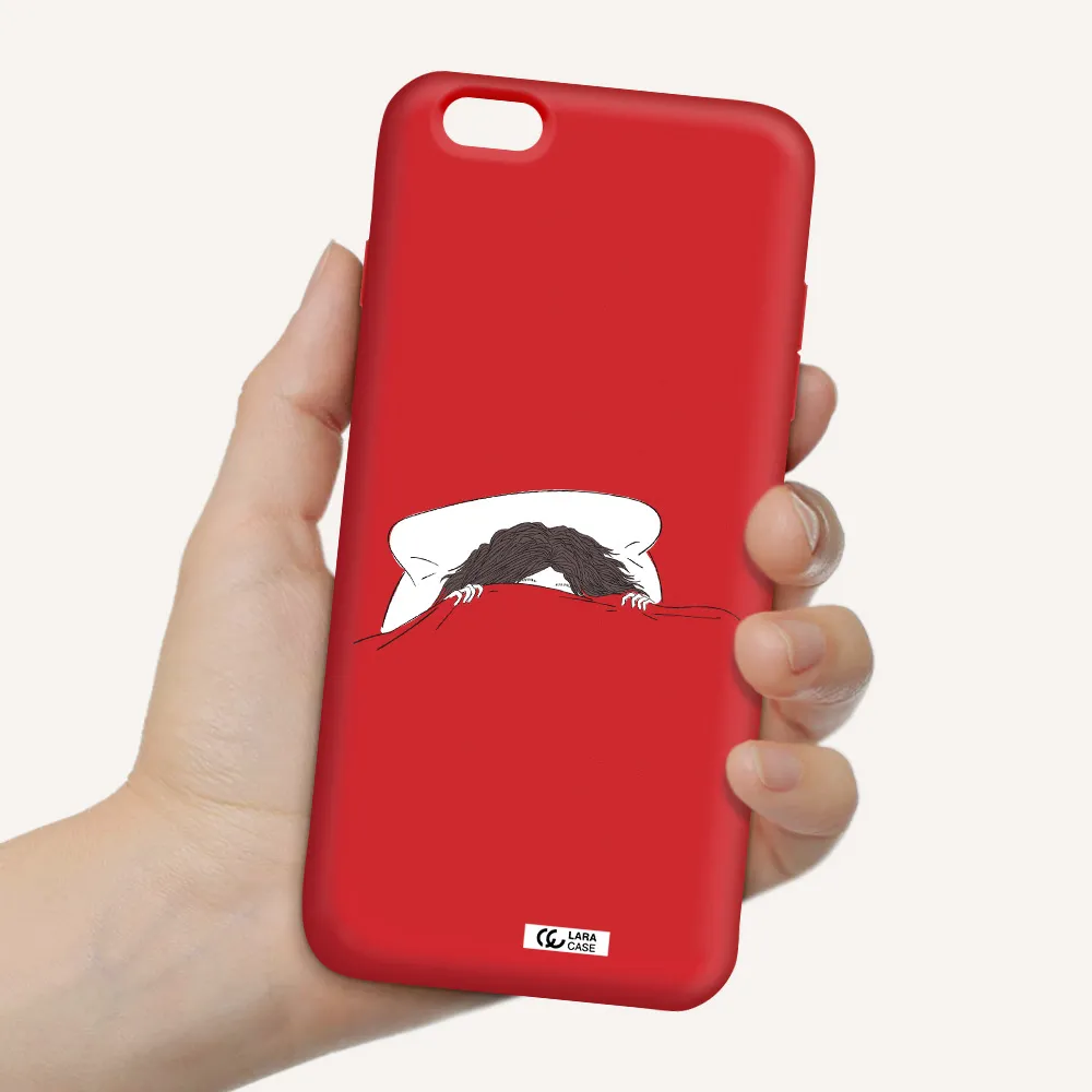 Do Not Wake Me Up Apple iPhone 6 s plus Silicone Imperial Red Case