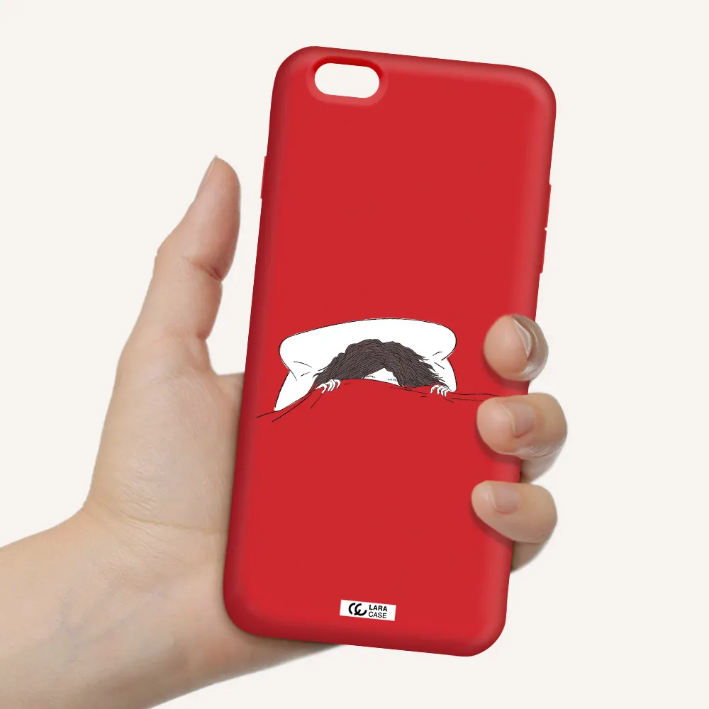 Do Not Wake Me Up Apple iPhone 6S Silicone Imperial Red Case