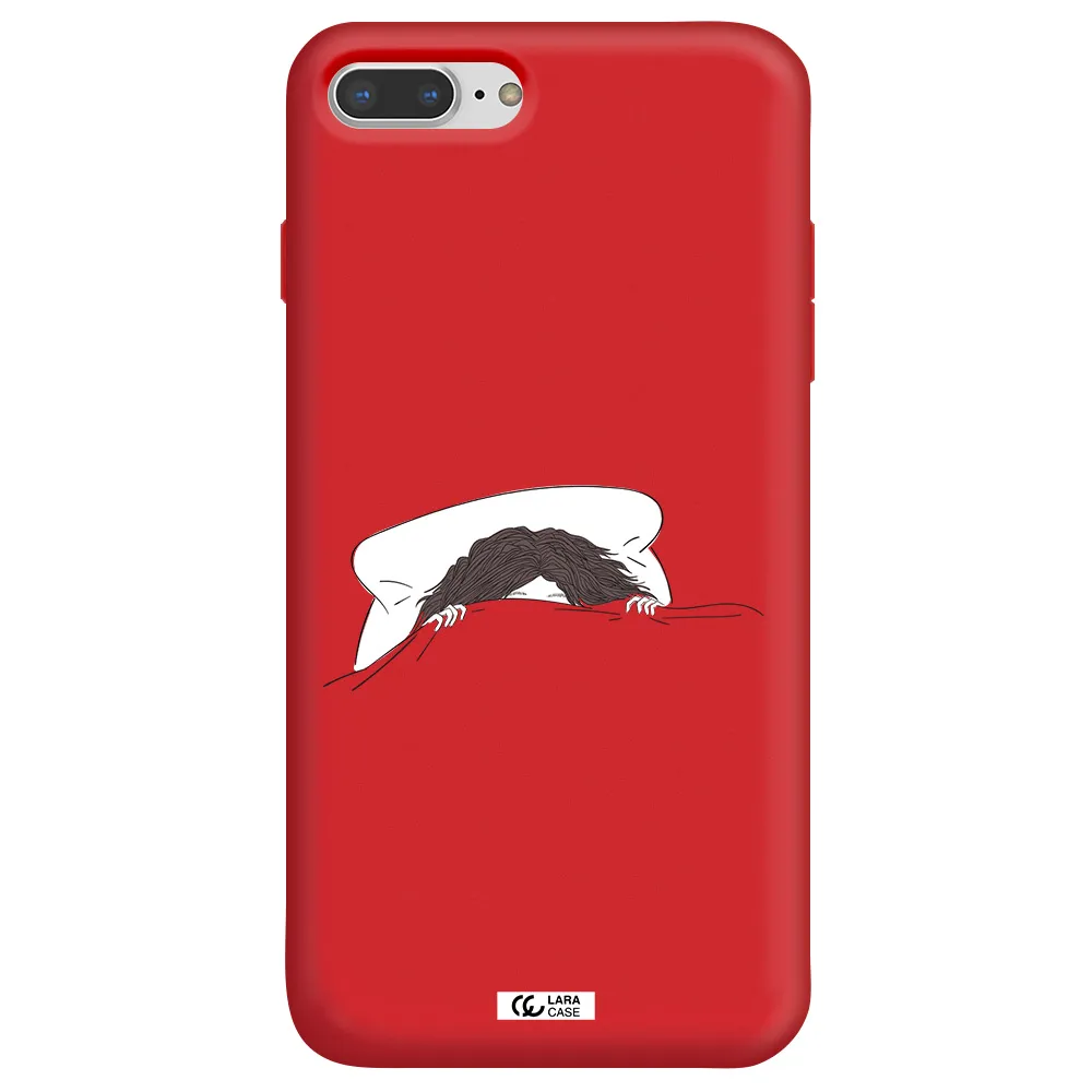 Do Not Wake Me Up Apple iPhone 7 plus Silicone Imperial Red Case