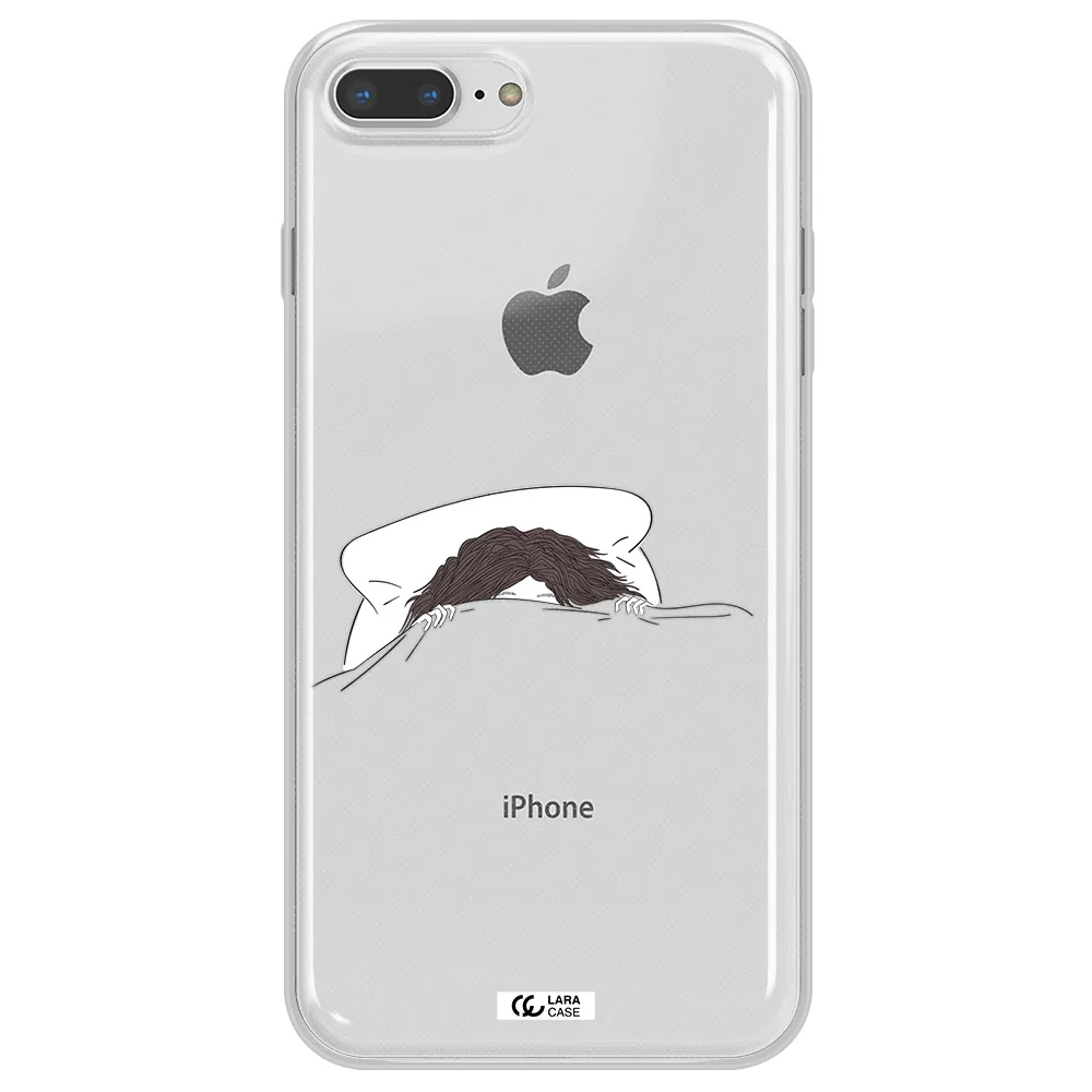 Do Not Wake Me Up Apple iPhone 8 plus Clear TPU Case