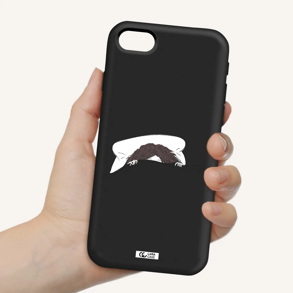 Do Not Wake Me Up Apple iPhone se 2020 Silicone black Case