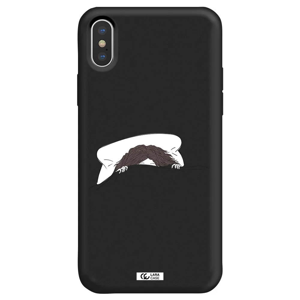 Do Not Wake Me Up Apple iPhone X Silicone black Case